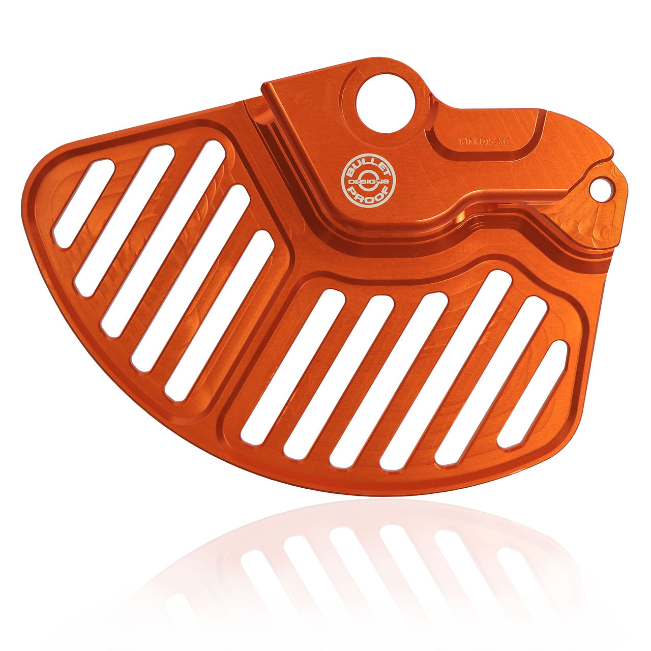 Image showcasing Bullet Proof Designs KTM Front Disc Guard - GP Motorcycles