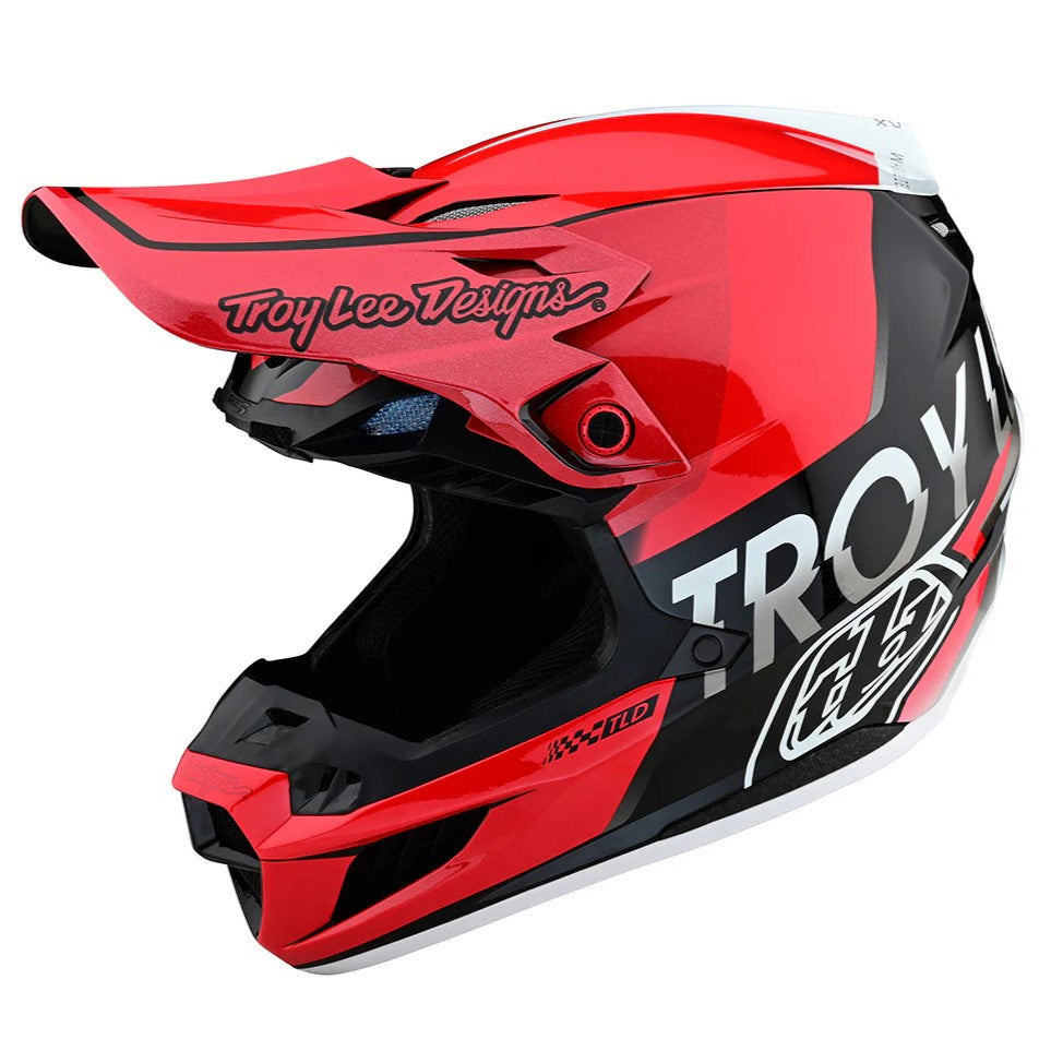 general lee motorcycle helmet Troy Lee Designs SE5 Composite Qualifier Red / Black Off-Road Helmet