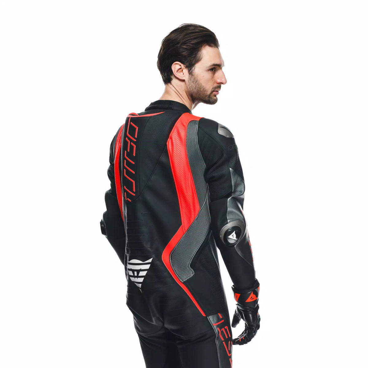 Dainese Audax D-Zip Perforated Race Suit – GP Motorcycles Dainese Audax D-Zip Perforated Race Suit – GP Motorcycles