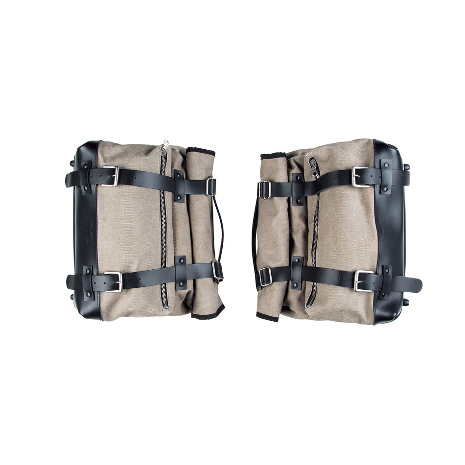 Moto Guzzi V7 850 Quick Release Canvas Side Bags
