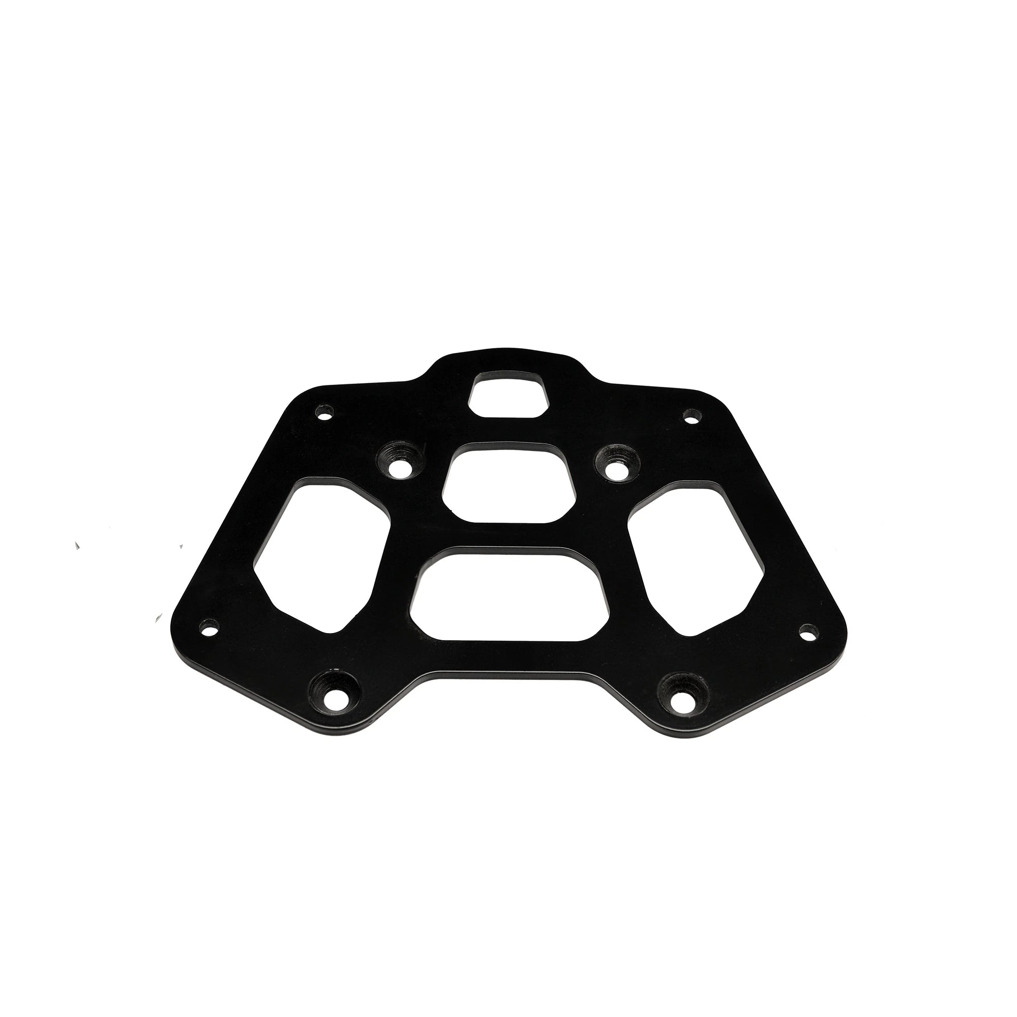 Detailed photo of uninstalled Mounting Plate for 37 Liter Top Case for 2024 Moto Guzzi V100 Stelvio