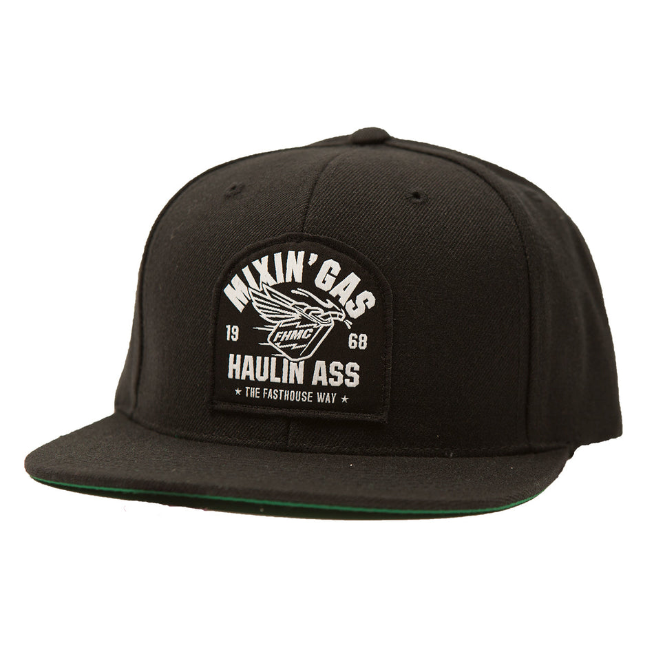 Fasthouse Mixin Gas Snapback Hat - Black
