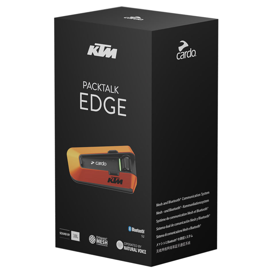 KTM Cardo PackTalk Edge OS Motorcycle Communication System