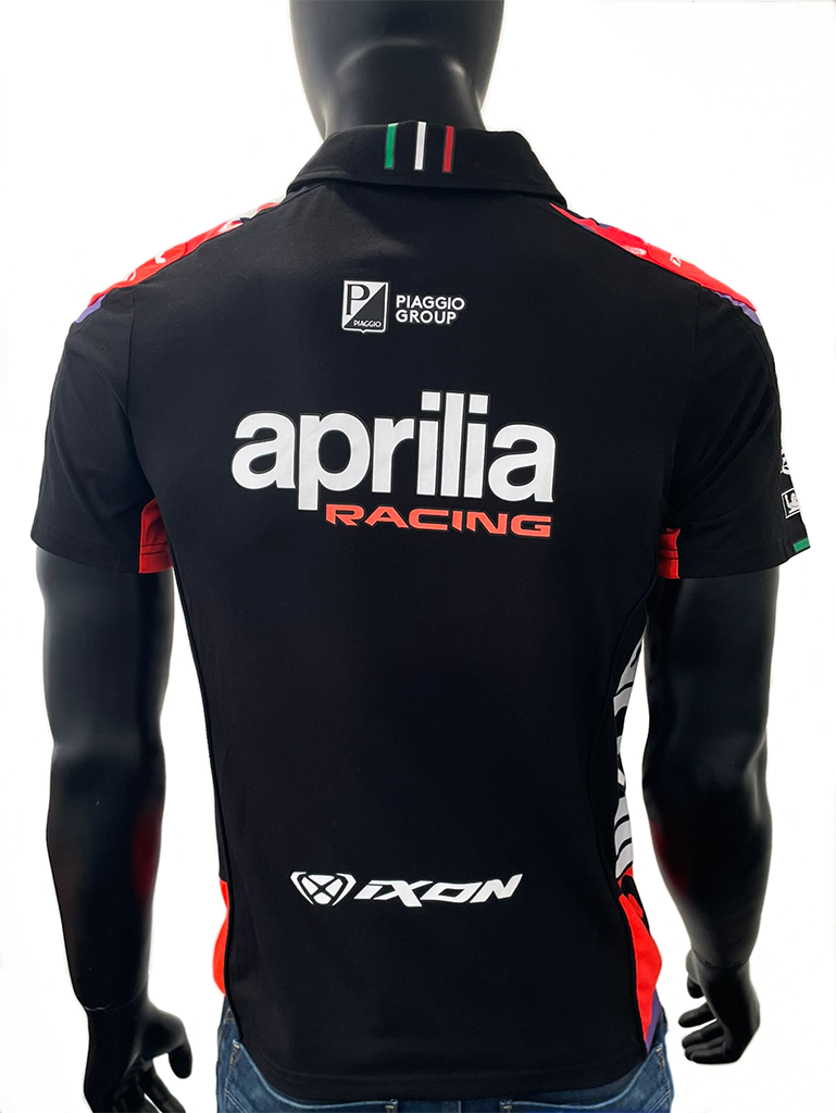 Aprilia Racing GP 22 Teamwear Replica Quarter Zip Polo Shirt