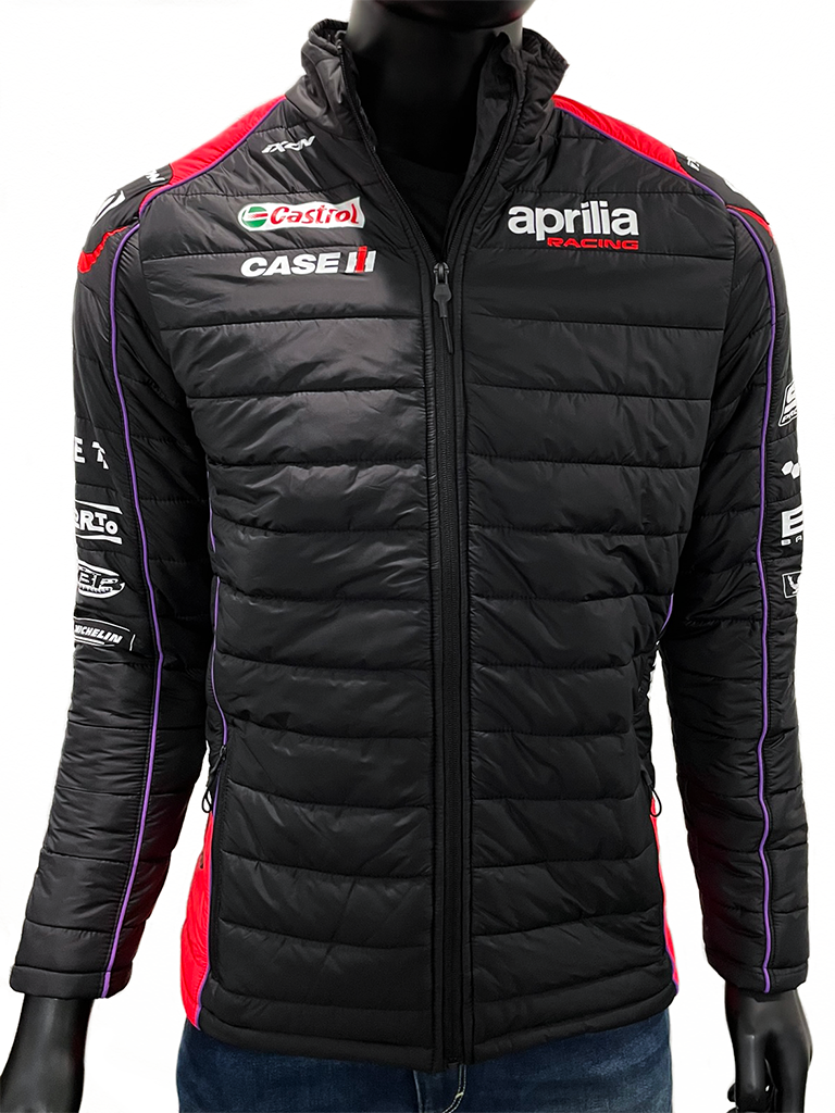 Aprilia Racing GP 23 Teamwear Replica Full Zip Puffy Windbreaker Aprilia Racing GP 23 Teamwear Replica Full Zip Puffy Windbreaker