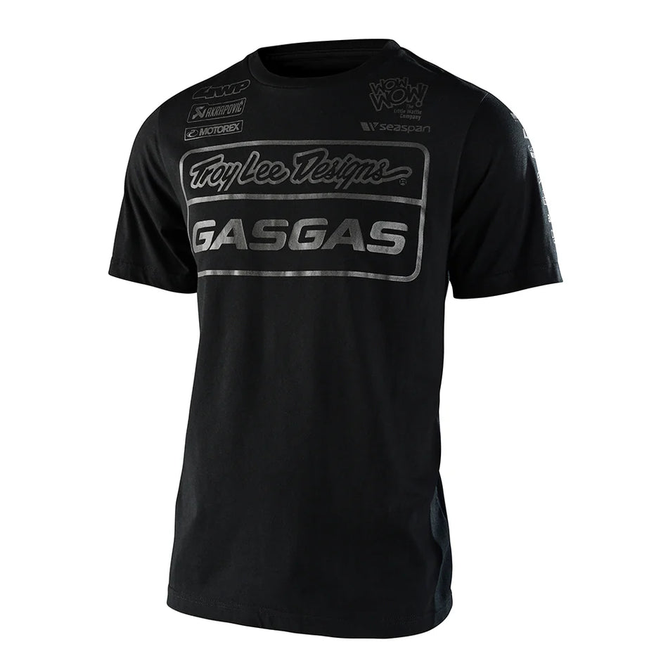 Troy Lee Designs GasGas Team T-Shirt - Black Reflective - Size Large