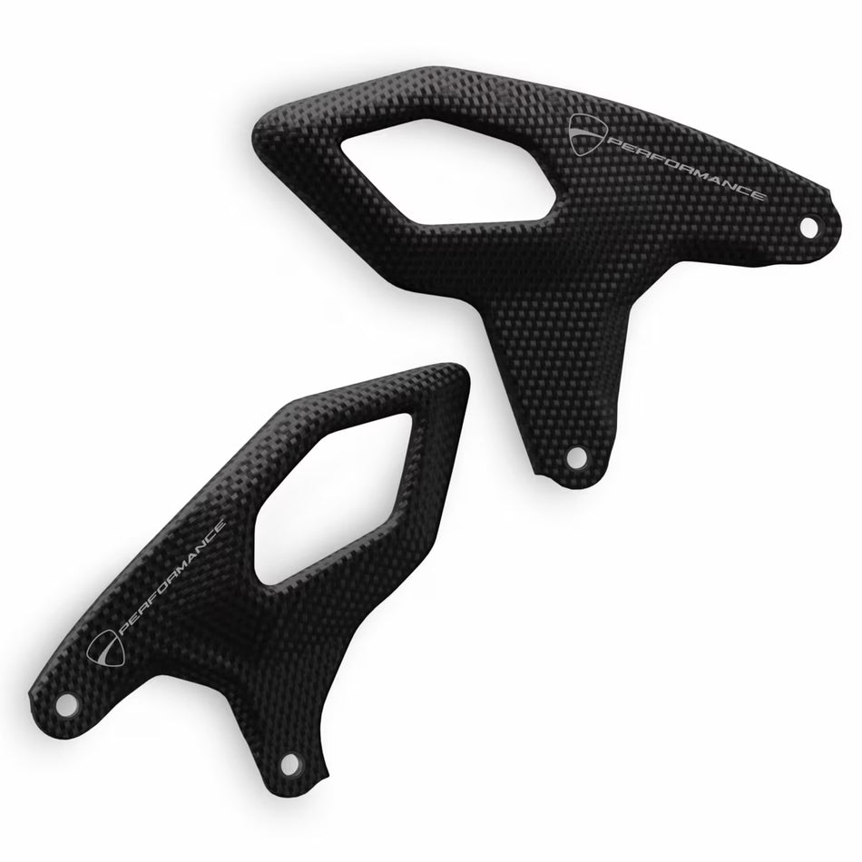 Ducati Carbon Heel Guards for Panigale V2 & Streetfighter V2 (2025+)