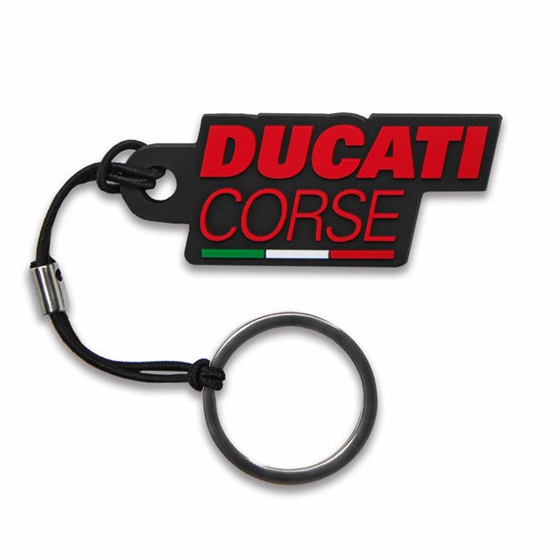 Ducati Corse Black Rubber Key Ring