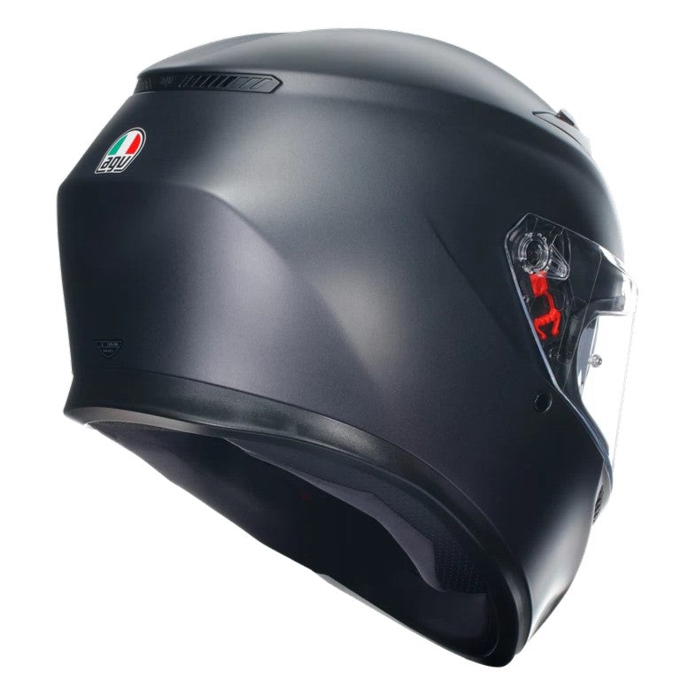 agv k3 black gloss AGV K3 Matte Black Full Face Helmet – GP Motorcycles