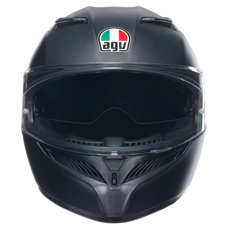 agv k3 black matte AGV K3 Matte Black Full Face Helmet – GP Motorcycles