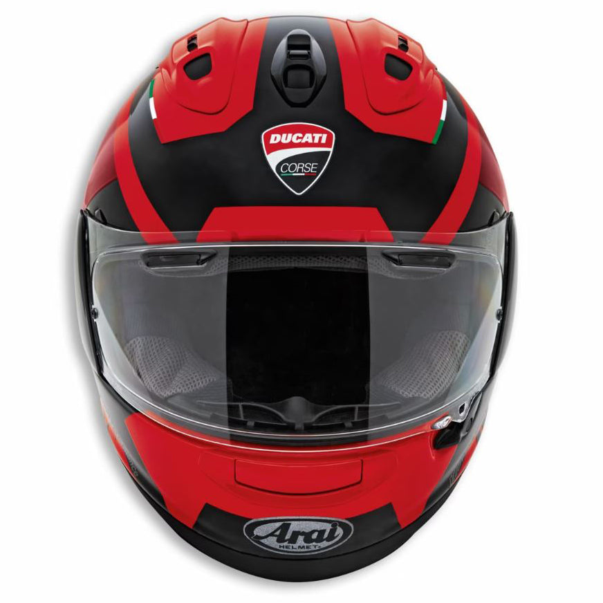 DUCATI CORSE V6 Arai バイクヘルメット レッド/ブラック Ducati by Arai Corse V6 Full Face Helmet – GP Motorcycles