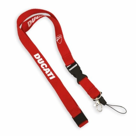 Ducati Lanyard Pit Pass Holder Keychain