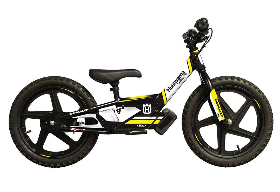 Factory Effex Yellow Husqvarna STACYC EVO Graphics Kit for 12eDRIVE E-Bike
