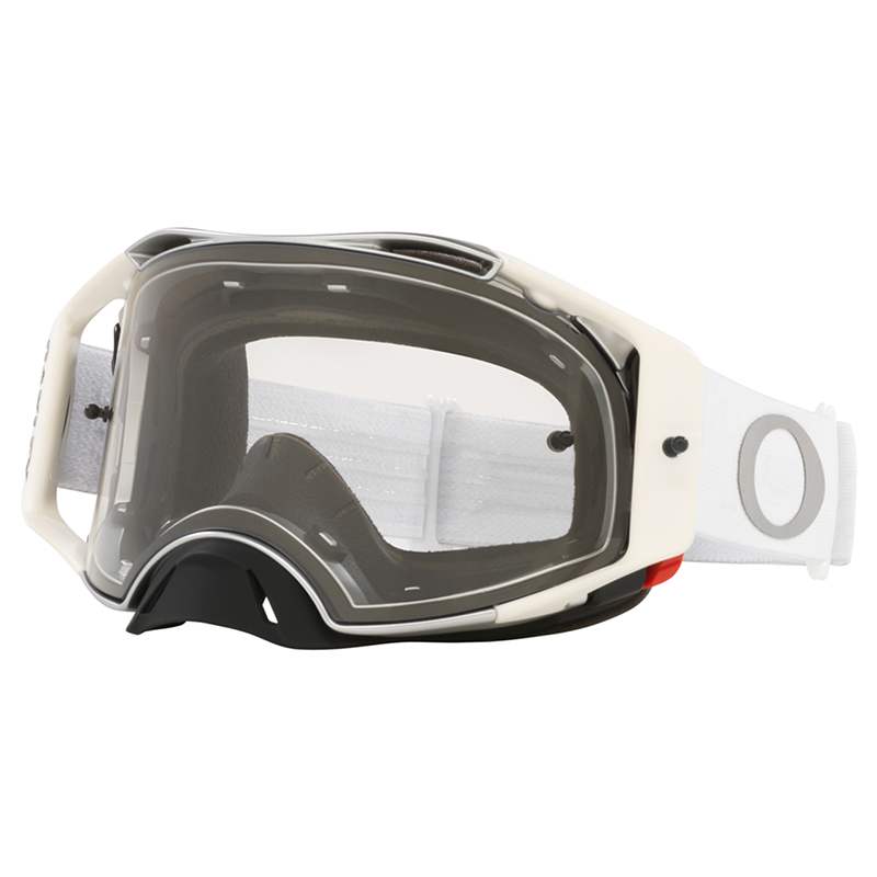 Oakley Airbrake MX Goggle Tuff Blocks White Clear Lens