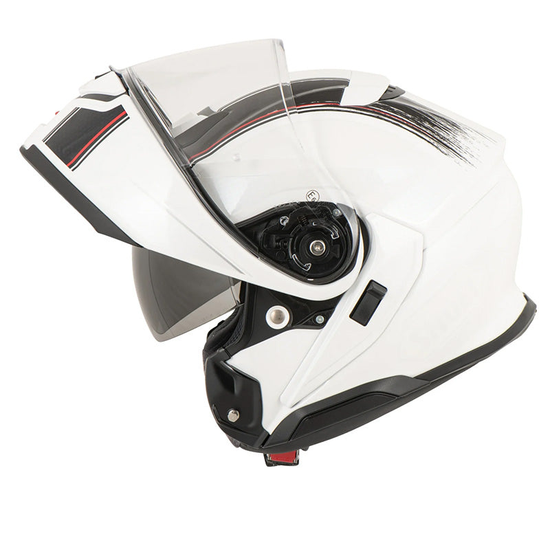 full.face.tc.motorcycle.helmet Shoei X-Fifteen Escalate Helmet TC-5 / 2XL With a built Shoei Neotec 3 Modular Helmet
