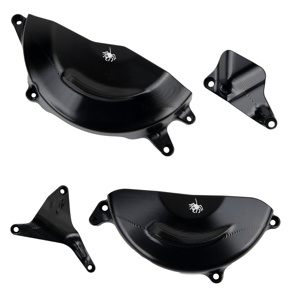 Spider Racing Aprilia RS 660 / Tuono 660 Billet Aluminum Engine Cover Kit