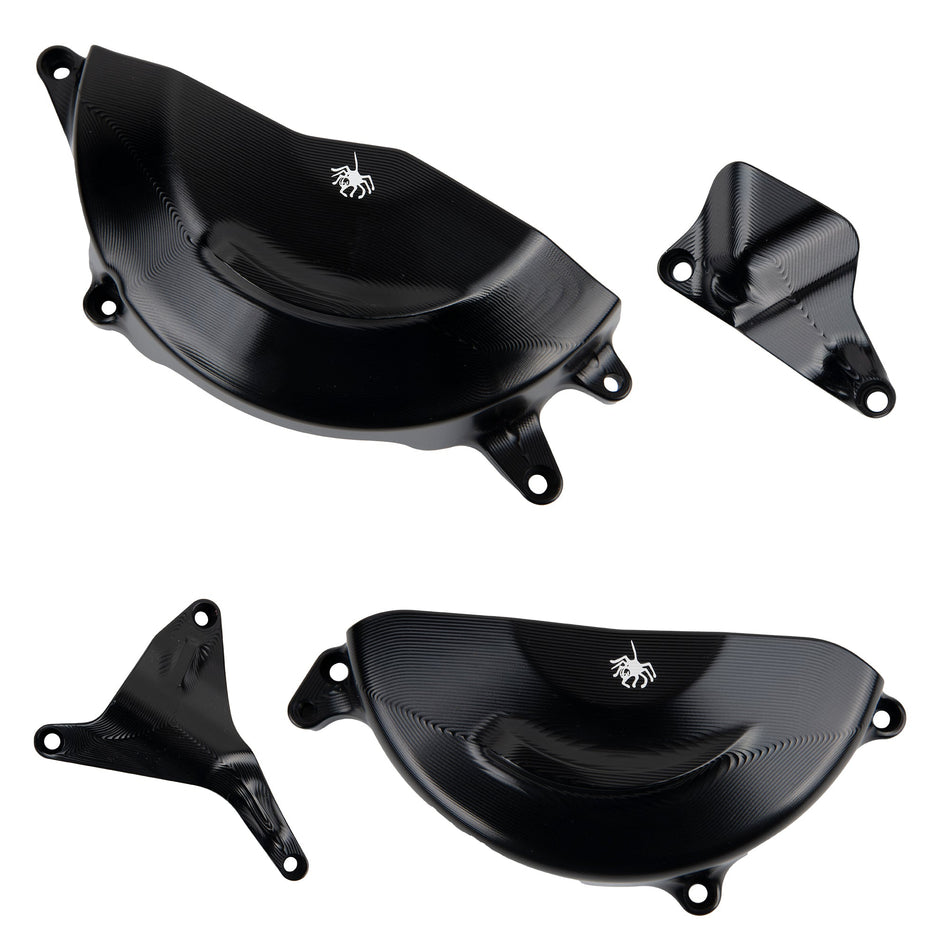 Spider Racing Aprilia RS 660 / Tuono 660 Billet Aluminum Engine Cover Kit