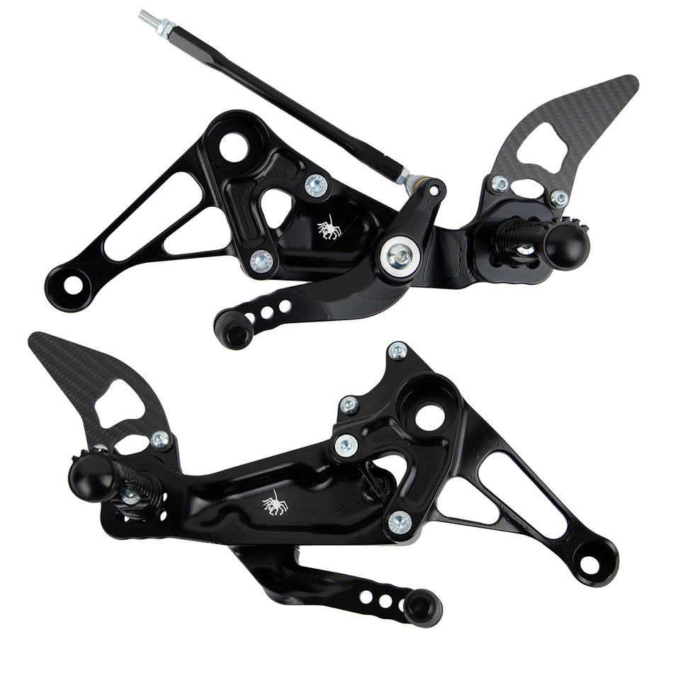 Spider Racing Aprilia RS 660 / Tuono 660 Billet Aluminum Rearsets