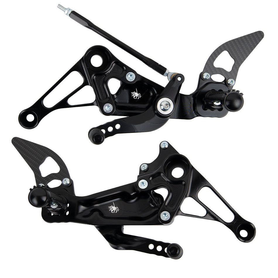 Spider Racing Aprilia RS 660 / Tuono 660 Billet Aluminum Rearsets