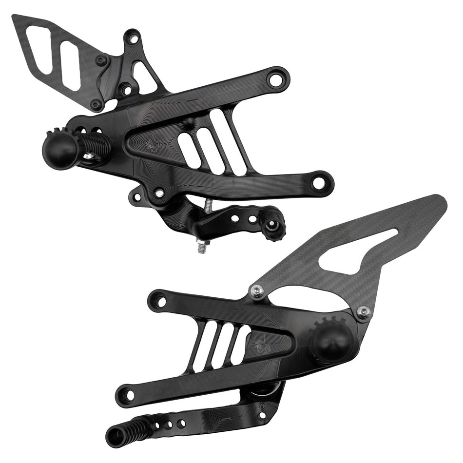 Spider Racing Ducati Panigale V4 Billet Aluminum Adjustable Rearsets (2025+)