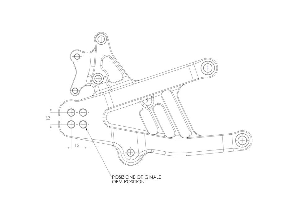 Spider Racing Ducati Panigale V4 Billet Aluminum Adjustable Rearsets (2025+)