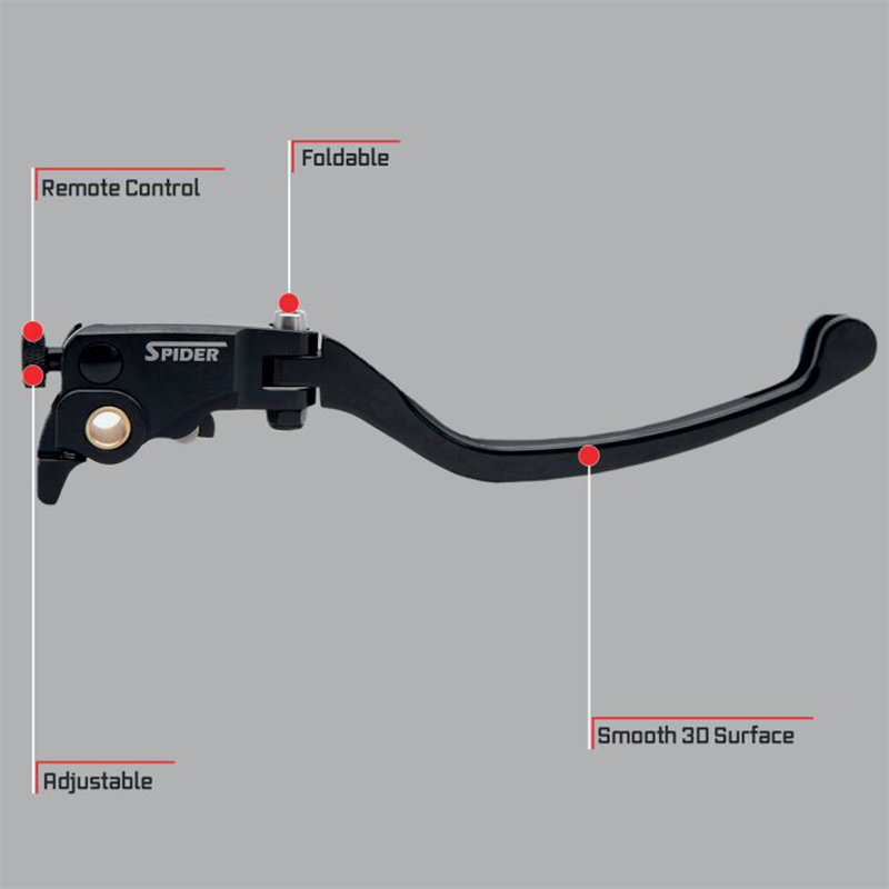 Spider Racing Folding & Adjustable Brake Lever Aprilia RS 660 / Tuono 660 / Tuono V4 / RSV4