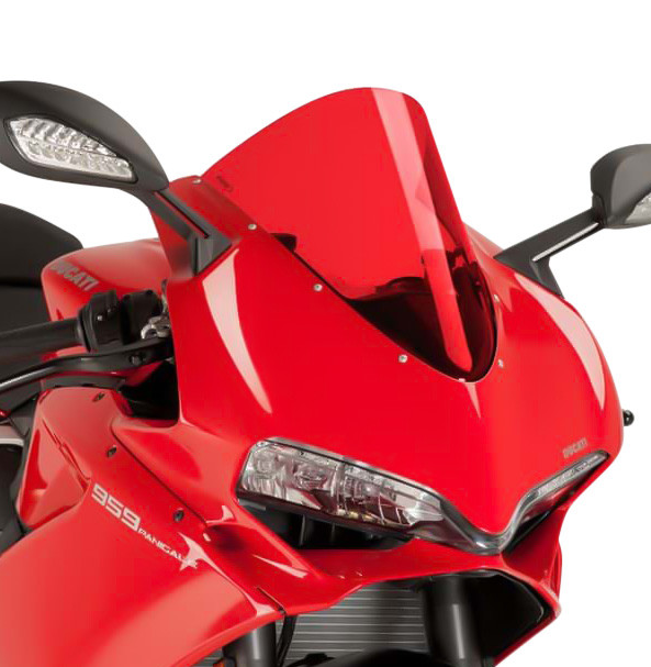 Puig Racing Red Windscreen For Ducati Panigale
