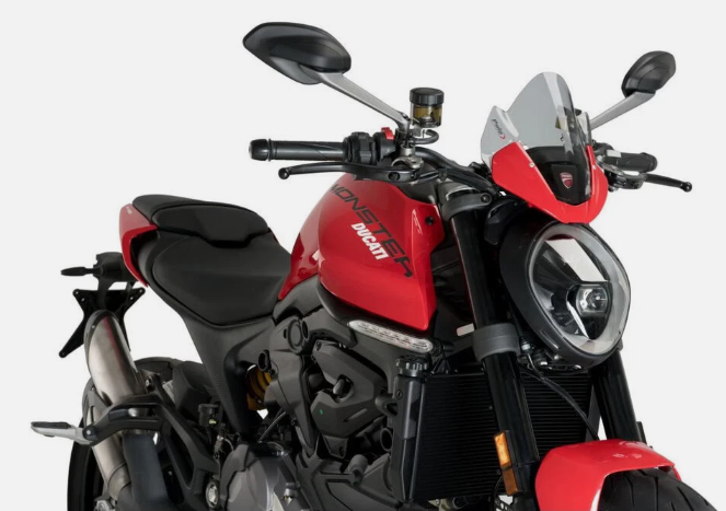 Puig Sport Smoke Windscreen for Ducati Monster 937