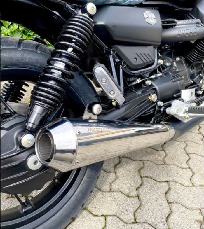 Mistral Polished Short Muffler Set V7 850 E5 2021+