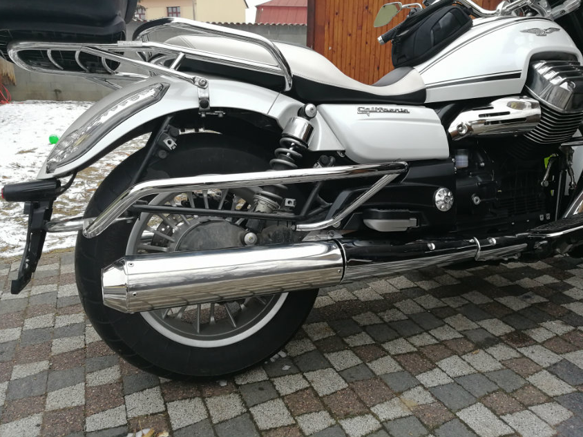 Mistral Conical Stainless-Steel Exhausts for Moto Guzzi California/Eldorado 1400