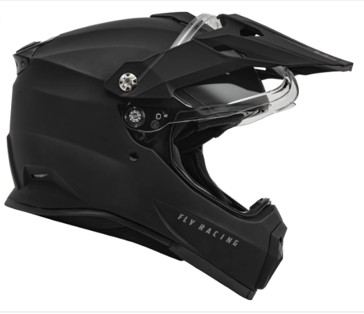 FLY Racing Trekker Solid Matte Black Helmet