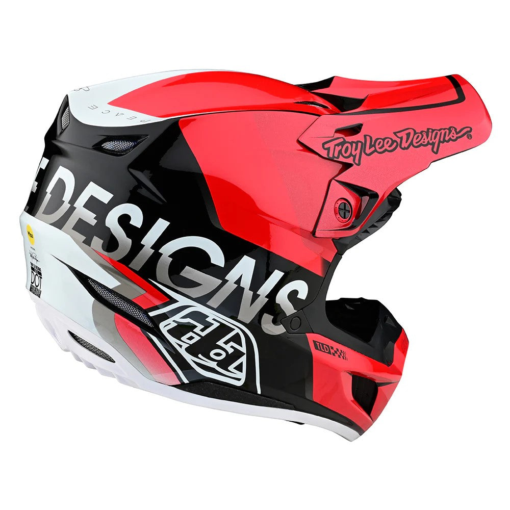 general lee motorcycle helmet Troy Lee Designs SE5 Composite Qualifier Red / Black Off-Road Helmet