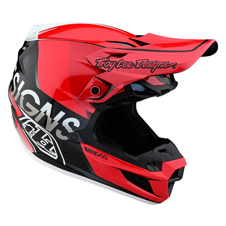 Troy Lee Designs SE5 Composite Qualifier Red / Black Off-Road Helmet