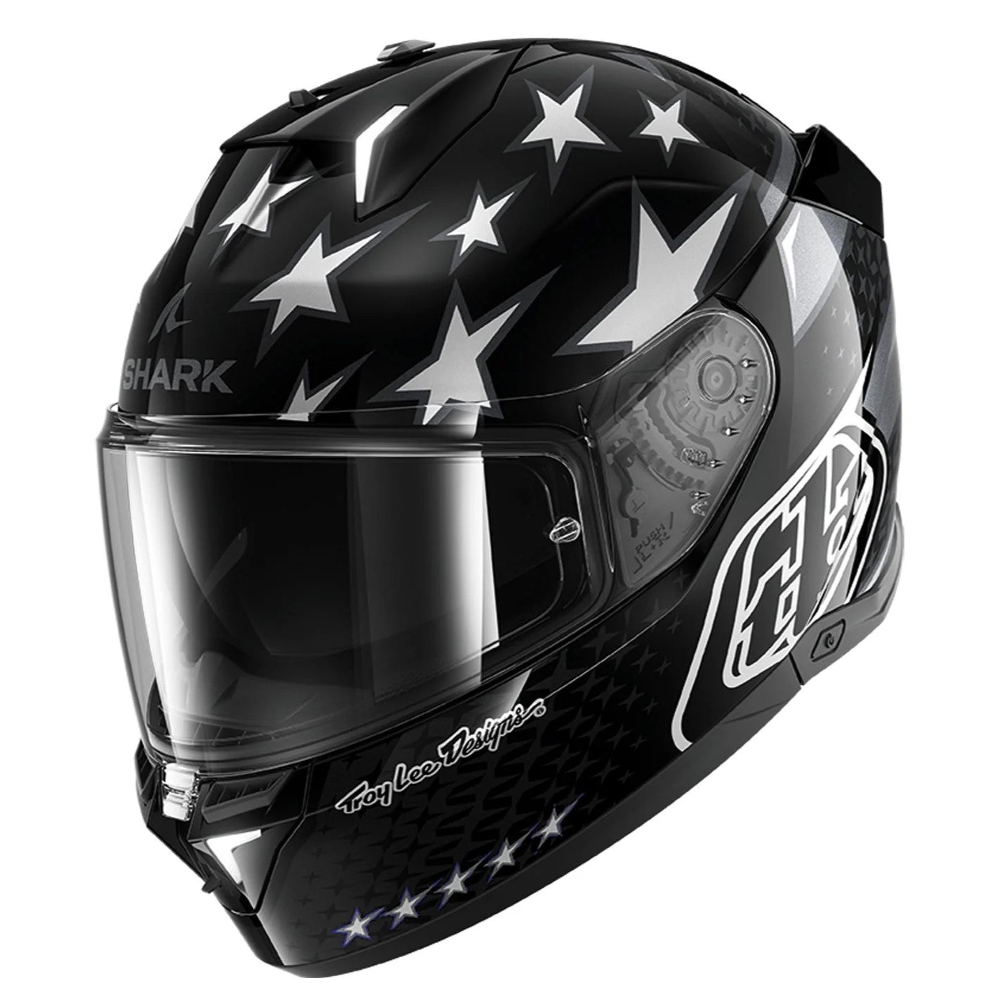 Troy Lee Designs Shark Skwal i3 US Flag Black / Anthracite Full