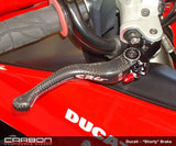 CRG Carbon Fiber Radial Brake Lever, Standard or Short for Ducati V2 2020+