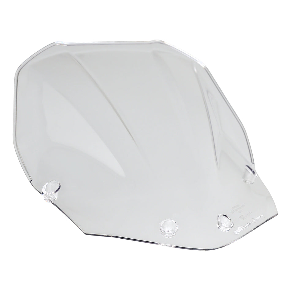 detailed uninstalled clear Tall Windscreen with DOT stamp for Aprilia Tuono 660 / Tuono V4