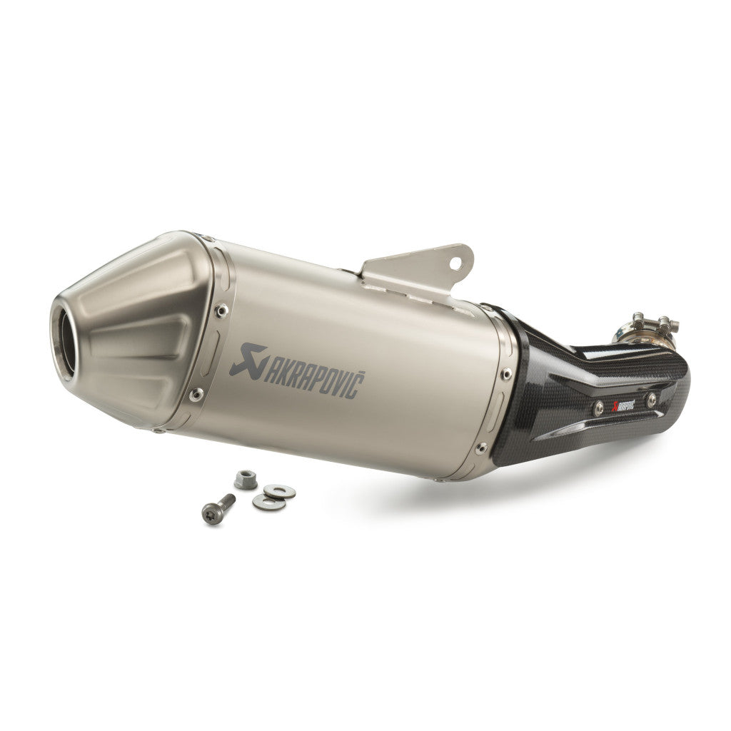 Akrapovic slip-on exhaust in titanium for KTM 390 Adventure 2020