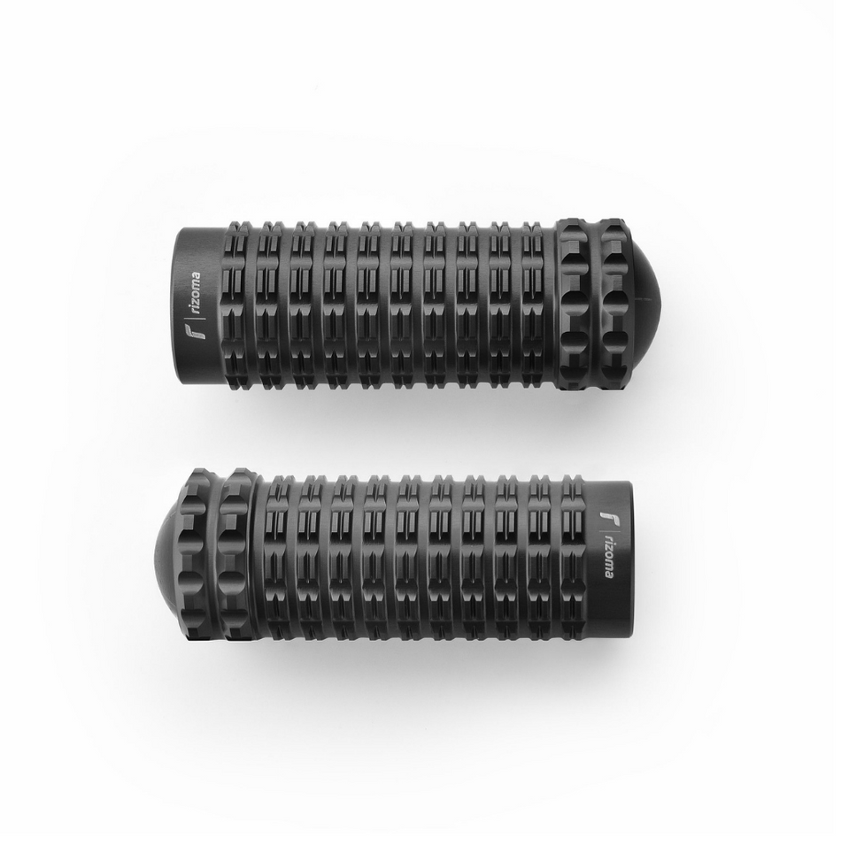 Rizoma Pro Rider Foot Peg Set in Black Aluminum