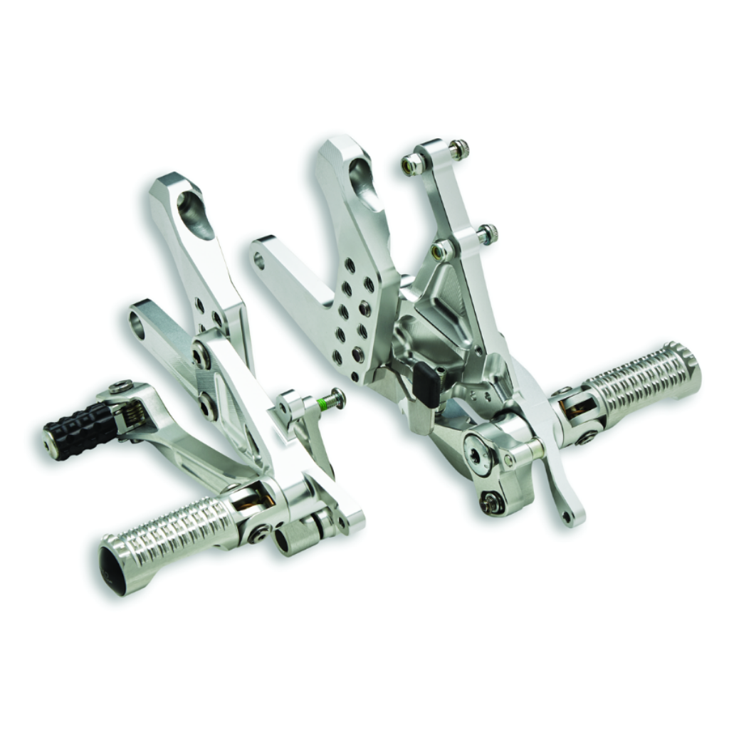 Acculign Rearsets Ducati by Rizoma Adjustable Aluminum Rearsets for Streetfighter V4 / V ...