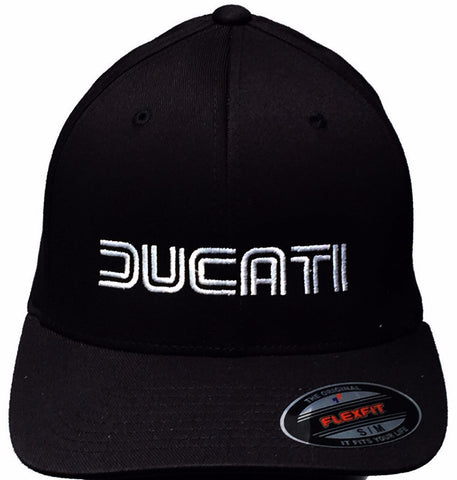 GP and Ducati 1980s Style Logo Hat Black