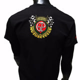 GP and Ducati Text Logo Men's T-Shirt Black   