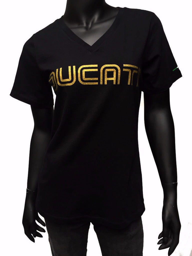 GPMC Ducati 1980S Style Women's T-Shirt V-Neck