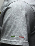 GP and Ducati Moto Logo Men's T-Shirt Gray  