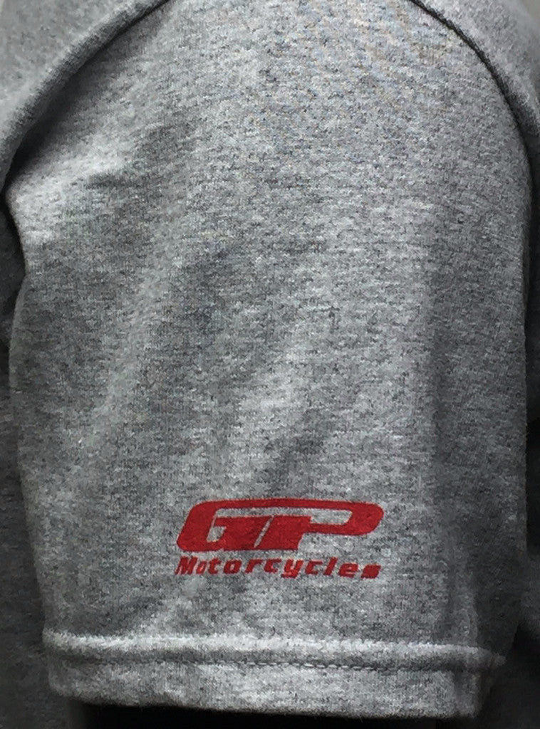 GP and Ducati Moto Logo Men's T-Shirt Gray