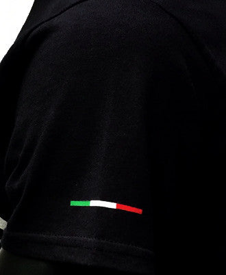 GP and Ducati Text Logo Men's T-Shirt Black