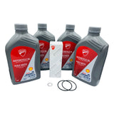Oil change kit we use in our shop for Ducati Streetfighter V4 2020+