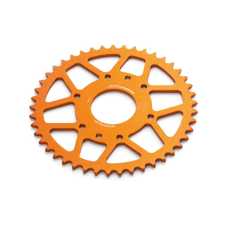 KTM Powerparts Rear Aluminum Sprocket, 44T, Orange, RC 390