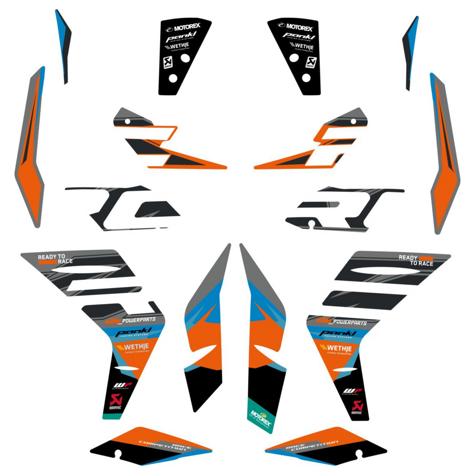 KTM Powerparts Factory Graphics Kit, RC 390 2022+