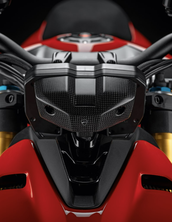 Ducati Performance Carbon Fiber Dash Instrument Cover for Streetfighter V4