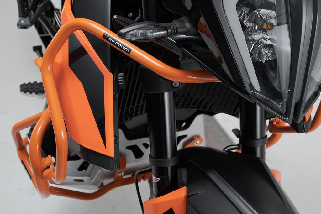 SW-Motech Upper Crash Bars in Steel Powder Coated Orange for KTM 790 Adventure